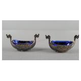 1.05 Ozt Sterling Viking Boat For Salt Cellar
