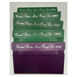 5x The Bid Us Mint Proof Coin Sets 1990
