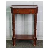 Bombay Co Small Cherry 2 Tier Stand W/ Drawer