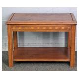 Vintage Solid Wood Small 2 Tier Table