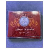 Silver Barber Quarter 1909 D
