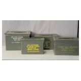 4x The Bid Metal Ammo Cans Various Sizes