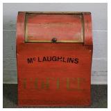 Hand Painted Metal Coffee Bin