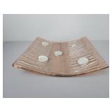 Hand Made In Italy Art Glass Platter