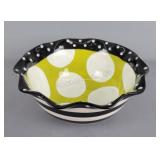 Mudpie Striped Decorative Serving Bowl