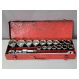 20 Pc 3/4" Drive Hvy Equip. Socket Set