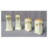 2x The Bid Set Of Vintage C.s. Porcelain S&p