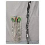 Bear Black Bear Compound Bow W/ Arrows