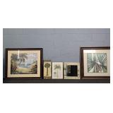 Lot Of 5 Asst Of Palm Tree Themed Art & Decor