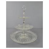 3 Tier Glass Serving Tray