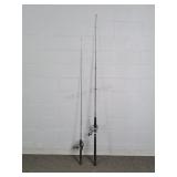 2x The Bid Open Face Spinning Reels On Rods