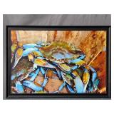 Paul Silva Charleston Blue Crab Framed Print