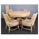 5 Pc Set Beachcomber Pedestal Dining Table