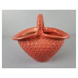 Vintage Red Handcrafted Terracotta Clay Basket