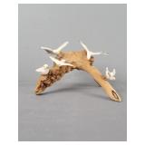 Driftwood Art With Seagull Figurines