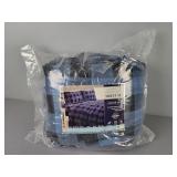 4 Pc Queen  Velour Flannel Sheet Set In Package
