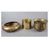 3x The Bid Brass Planter
