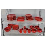 39 Pc Mamma Ro Italy Dinnerware - Has Chips