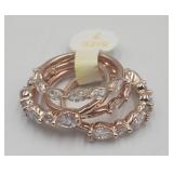 New -4 Bomb Party Stackable Rings Sz 7