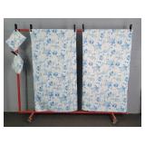 Set Of Two Lt Wt Twin Cotton Coverlets W/shams