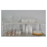 Large Lot Of Plastic Stemware, Plates & More