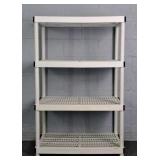 4 Tier Plastic Utility Shelf Unit