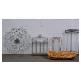 5x The Bid Asst Decorative Metal Patio Items