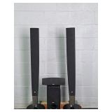 Lot Of 4 Pc Home Audio Speaker System