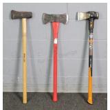 3x The Bid Two Head Axe & Splitting Mauls