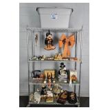 Lot Of Assorted Fall Decor W/ Large Storage Tote