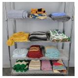 Lot Of 17 Assorted Afgans - Various Sizes