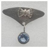 Sterling Silver Handmade Artisan Blue Topaz