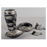 5 Pc Soapstone Carved Pieces