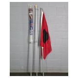 Lot Of 3 Valley Forge & More Aluminum Flag Poles