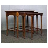 Drexel Heritage Vintage Walnut Nesting Side Tables