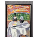 Jean Couty The Bottle & The Glass Of Wine Print