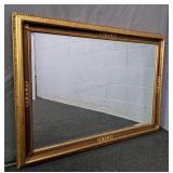 Vintage Painted Ornate Wood Frame Wallhung Mirror