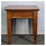 Oak Finish Side Table