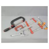 6x The Bid Various Size & Style Clamps