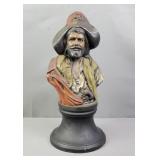 Vintage Ceramic Pirate Buccanner Bust