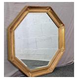 Vintage Octagonal Wall Hung Beveled Mirror