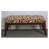 Coast To Coast Mahogany Framed Upholstered Bench