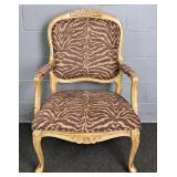 French Provincial Style Upholstered Accent Chair