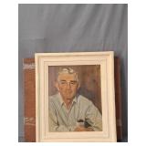 Vintage Mary Elliott Framed Oil On Canvas