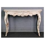 Solid Wood Weathered Finish Hall Table