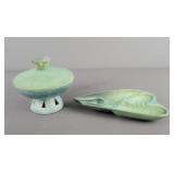 2x The Bid Vintage Mid-century Pottery