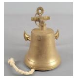 Vintage Brass Bell & Anchor With Pull String