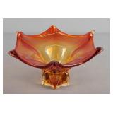 Amberina Art Glass Bowl