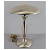 Stainless Steel 16" 2 Bulb Table Lamp