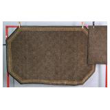 Lot Of 2 Geometric Pattern Octagonal Accent Rug